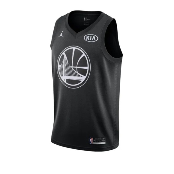 Jordan Tops - Stephen Curry’s 36 Jordan Swingman Black Golden State Warriors All Star Jersey
